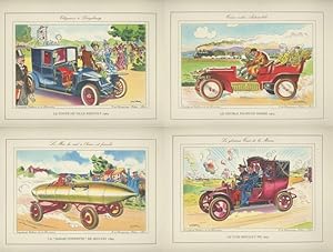 Encyclopedie Automobile: La Belle Epoque et les Pionniers de l'Automobile -- Seize lithographique...