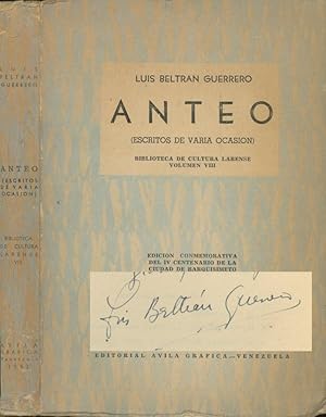 Anteo: Escritos de Varia Ocasion (Biblioteca de Cultura Larense VIII)