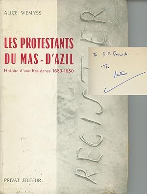 Les Protestants du Mas-d'Azil; Histoire d'une Resistance 1680-1830; Bibliotheque Meridionale, Tom...