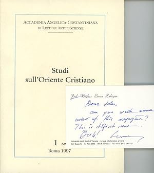 Studi sull'Oriente Cristiano, 1 1-2 1997