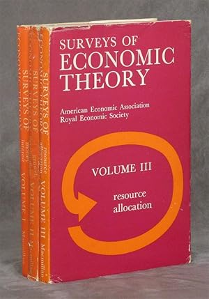 Surveys of Economic Theory, 3 vols., Prepared for The American Economic Association and The Royal...