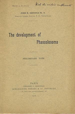 The Development of Phascolosoma, Preliminary Note