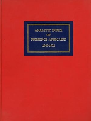 Analytic Index of Presence Africaine (1947-1972)