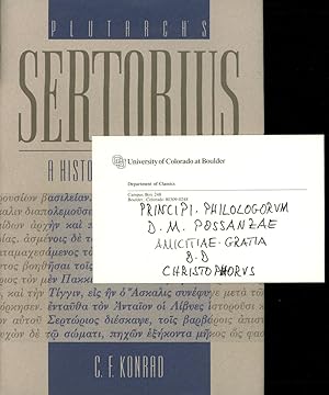 Plutarch's Sertorius: A Historical Commentary