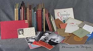 Collection of 46 Books and Ephemera from Norman Forgue of the Black Cat Press, many inscribed by him