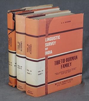 Linguistic Survey of India, Volume 3: Tibeto-Burman Family, complete in 3 parts (Part 1. Himalaya...