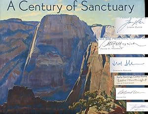 A Century of Sanctuary: The Art of Zion National Park--Association copy SIGNED by many of the the...