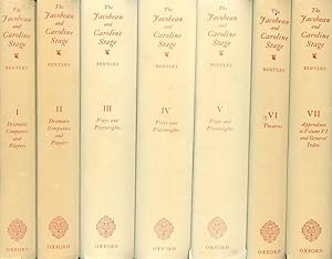 The Jacobean and Caroline Stage, 7 vols.--Vols. I & II: Dramatic Companies and Players, Vols. III...