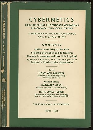 Cybernetics: Circular Causal, and Feedback Mechanisms in Biological and Social Systems - Transact...