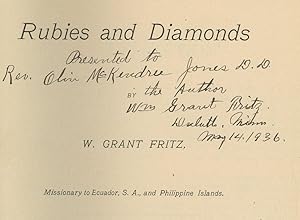 Rubies and Diamonds: Missionary to Ecuador, SA and Philippines Islands