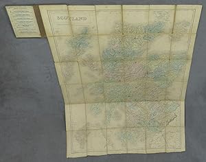 Black's Road and Railway Travelling Map of Scotland