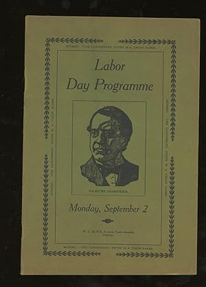 Labor Day Programme, Monday, September 2, 1907, Washington, Pennsylvania