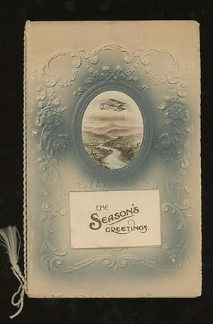 Season's Greetings Card, Featuring an Early Airplane