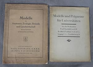 2 Vols. -- Modelle der Anatomie, Zoologie, Botanik und Landwirtschaft f r den Unterricht an Unive...