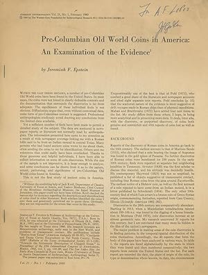 Pre-Columbian Old World Coins in America: An Examination of the Evidence (Offprint from Current A...