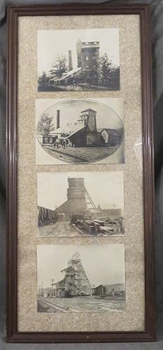 4 framed photographs of Western Pennsylvania coal mining, ca. 1900