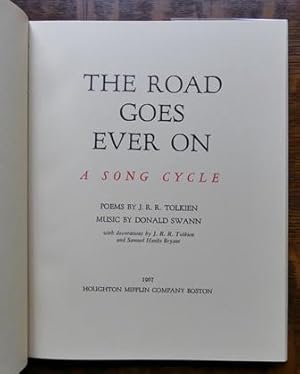 The Road Goes Ever On A Song Cycle De Tolkien Jrr - 