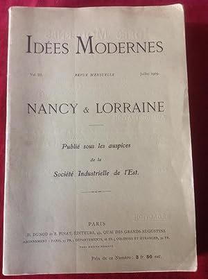 NANCY - LORRAINE Revue Idées Modernes