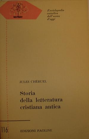 Storia della letteratura cristiana antica