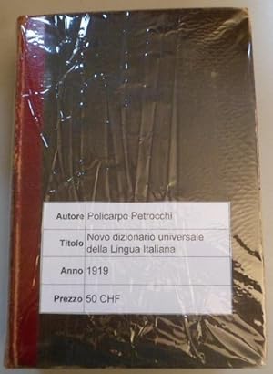 Novo dizionario universale della Lingua Italiana