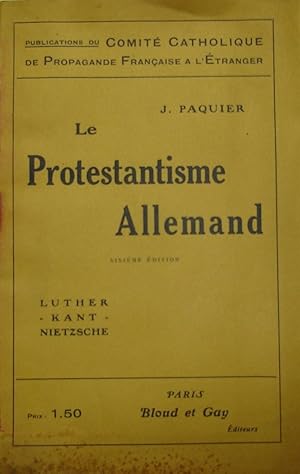 Le protestantisme Allemand