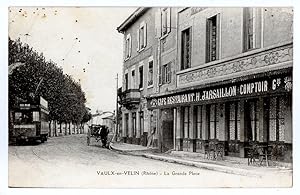 FRANCE - 69 - VAULX EN VELIN CPA CAFE RESTAURANT H. JARSAILLON SANS ANIMATION - TRAMWAY ELECTRIQU...