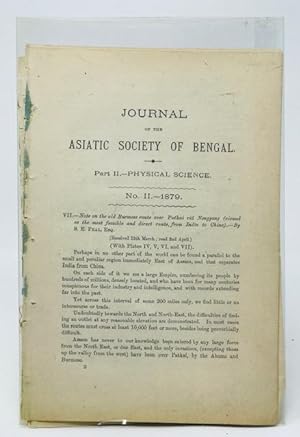 Journal of the Asiatic Society of Bengal Part II-Physical Science No. 11 1879 Note on the Old Bur...