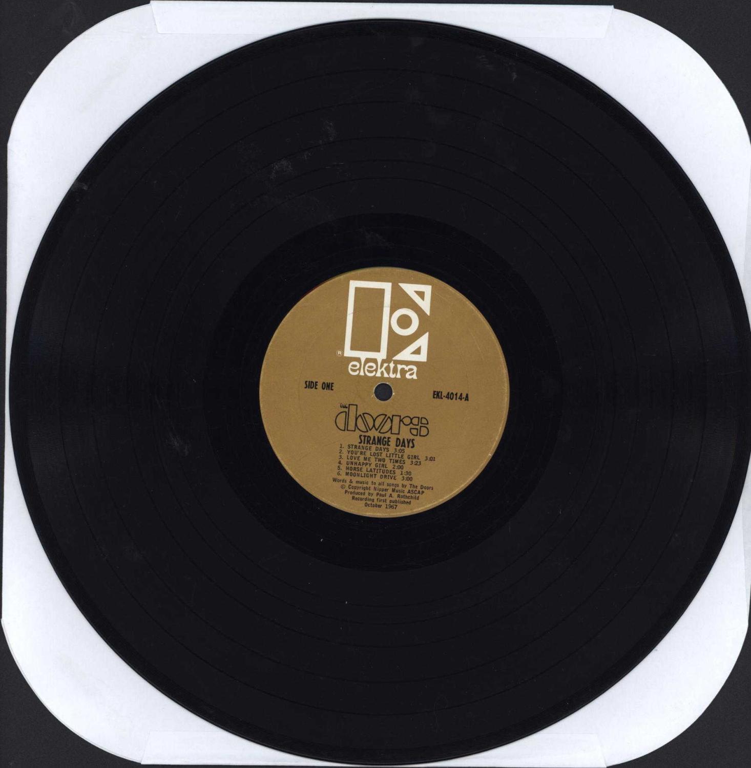 Strange Days, mono (VINYL ROCK 'N ROLL LP) by The Doors Very Good