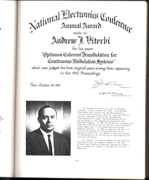 Proceedings of the National Electronics Conference Volume XIX: Suprynowicz, V. and A.J. DeMaria; ...