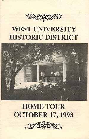 West University Historic District Home Tour October 17, 1993