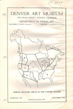 Indian Culture Areas In the United States Department of Indian Art Leaflet 107