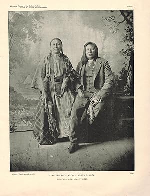 Sioux and Wife, Semi Civilized. Standing Rock Agency, North Dakota