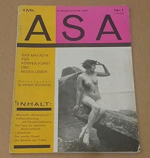 ASA Das Magazin für Körper, Kunst und neues Leben, 2 Jahrgang Nr. 1