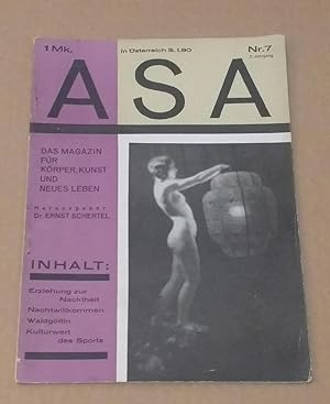 ASA Das Magazin für Körper, Kunst und neues Leben, 2 Jahrgang Nr. 7