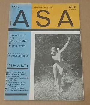 ASA Das Magazin für Körper, Kunst und neues Leben, 2 Jahrgang Nr. 11