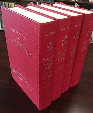 Thesaurus of Medieval Hebrew Poetry - 4 Volume Set (The Library of Jewish Classics)