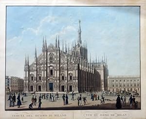 Veduta del Duomo di Milano / Vue du Dome de Milan.