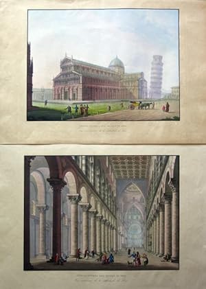 Veduta esterna del Duomo di Pisa / Vue Extérieure de la Cathétrale de Pise ? Veduta interna del D...