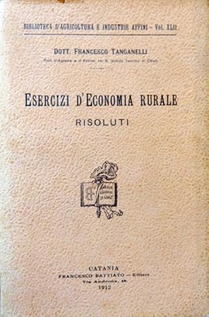 Esercizi di economia rurale risoluti.