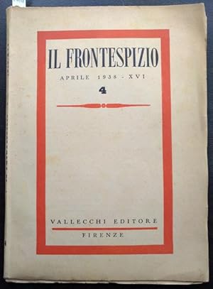 Il Frontespizio. Aprile 1938 -XVI.