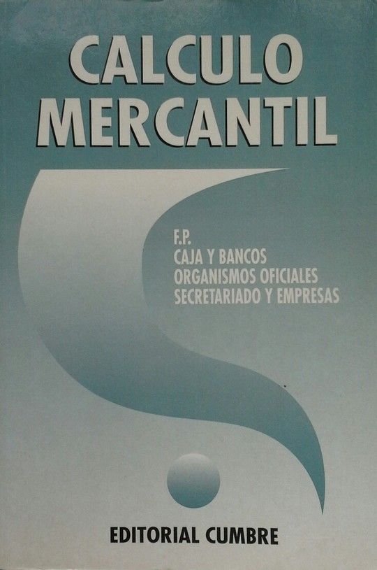 CÁLCULO MERCANTIL - AA.VV.
