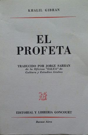 EL PROFETA - GIBRAN, KHALIL