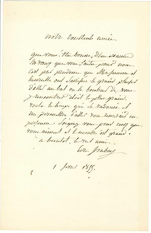 Lettre autographe signée