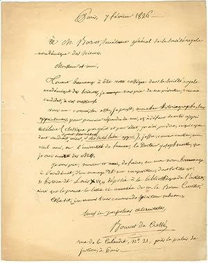 Lettre autographe signée