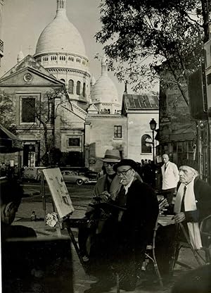 Photographie du célèbre peintre de Montmartre