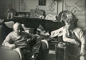 Picasso avec Hélène Parmelin