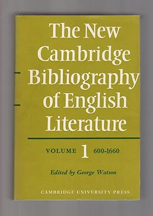 The New Cambridge Bibliography of English Literature Set (Hardback): Volumes 1-5. COMPLETE SET