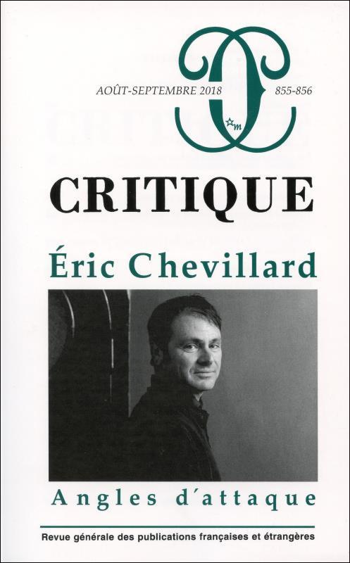 revue critique N.855 - 856 - Eric Chevillard - Revue Critique