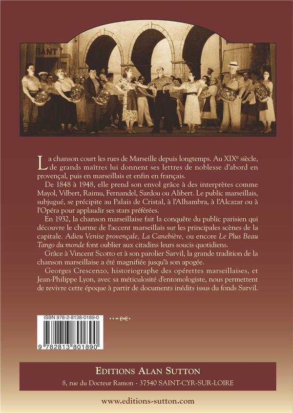 Marseille - un siècle de chansons (1848-1948) - Crescenzo, Georges-Lyon, Jean-Philippe