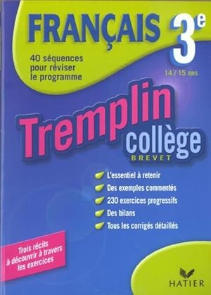 TREMPLIN COLLEGE - FRANCAIS - 3E